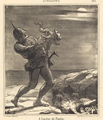 A la manera de Pantin de Honoré Daumier