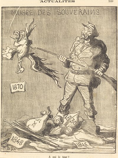¿A quién le toca? de Honoré Daumier