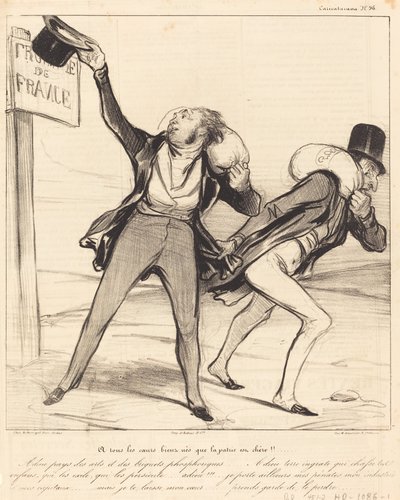 A todos los corazones bien nacidos que la patria es querida!!! de Honoré Daumier