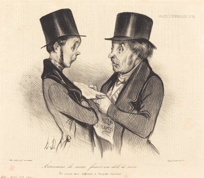 Accionistas de minas... de Honoré Daumier