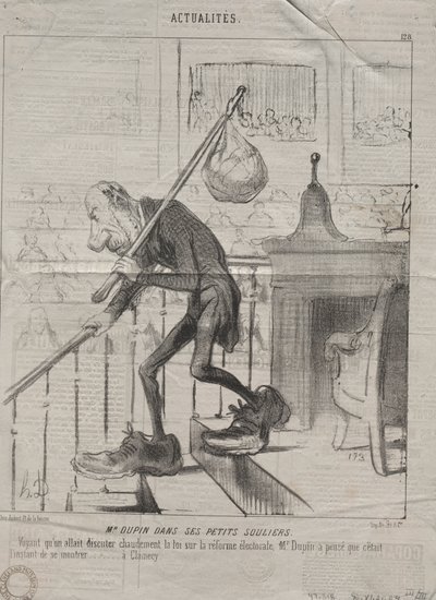 Actualidades (No. 128): Sr. Dupin en sus pequeños zapatos de Honoré Daumier
