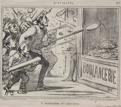 Actualidades (No. 557): La insurrección de los pasteleros de Honoré Daumier