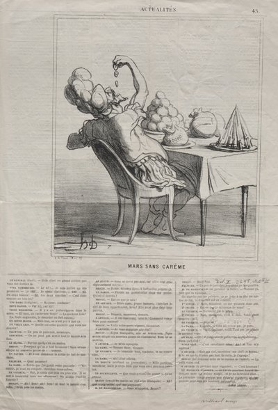 Actualidades No. 43: Marcha sin Cuaresma de Honoré Daumier
