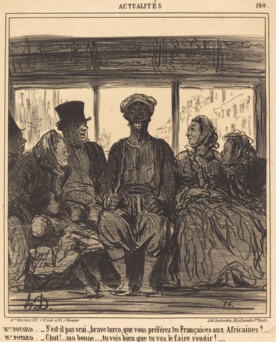 Actualidades: Sra. Potard - ¿No es cierto, valiente turco...? de Honoré Daumier