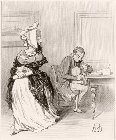 Adiós, mi querido, voy a casa de mis editores... de Honoré Daumier