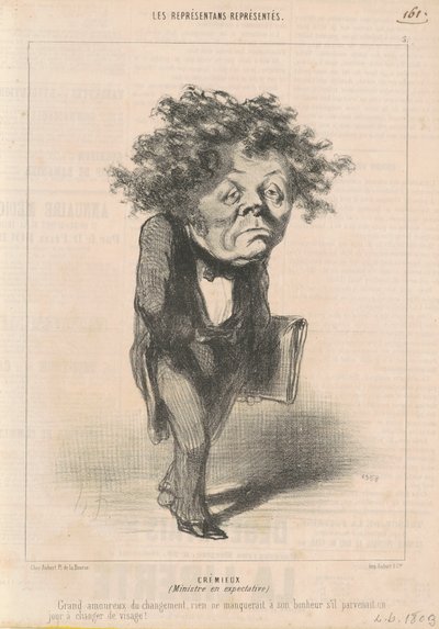 Adolphe Crémieux de Honoré Daumier