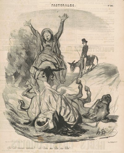 ¡Ah! Cielo mamá mamá... ¡Ah! Dios mi hija... de Honoré Daumier