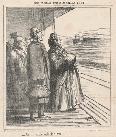 ¡Ah! Finalmente, ahí está el tren... de Honoré Daumier