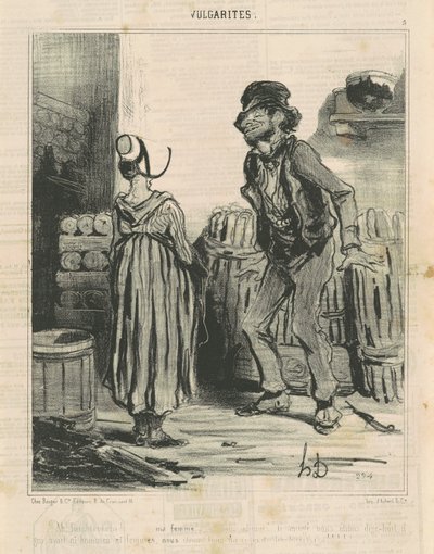 ¡Ah! ¡Fouchtrra!... Mi esposa... de Honoré Daumier