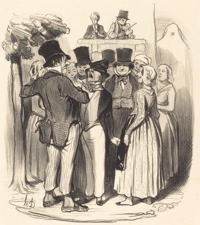 ¡Ah! Gringalet de París... vendrás a hacer bailar... de Honoré Daumier