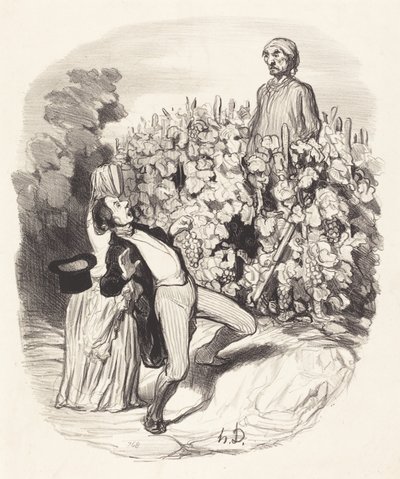 ¡Ah! ¡Saperlotte, creo que estamos atrapados! de Honoré Daumier