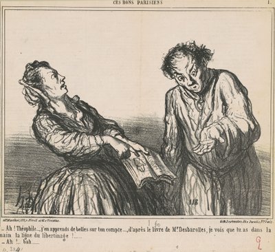 ¡Ah! Théophile... me entero de cosas... de Honoré Daumier