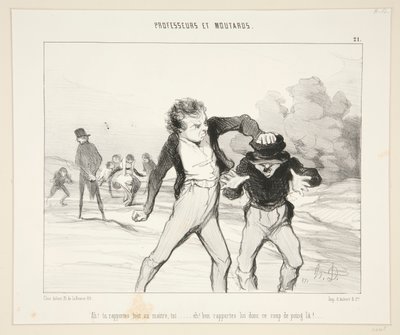 ¡Ay! ¿Le informas de todo al maestro? - #21 de Profesores y Mostazas de Honoré Daumier
