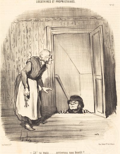 Ah! ¿pero... llegaremos pronto? de Honoré Daumier