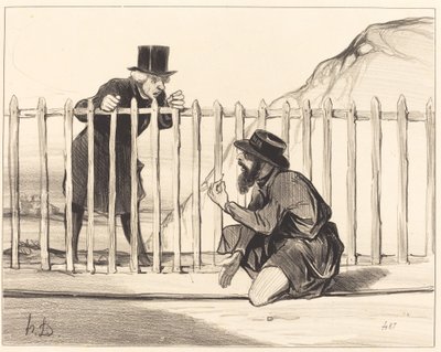 ¡Ah! bueno... el convoy... puede jactarse de escapar... de Honoré Daumier