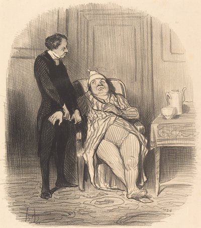 ¡Ah! doctor... creo... que soy tísico! de Honoré Daumier