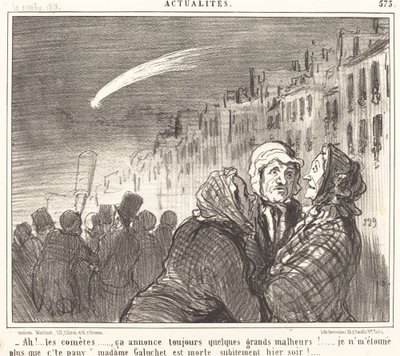 Ah!... los cometas... de Honoré Daumier