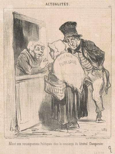 Buscando información política... de Honoré Daumier