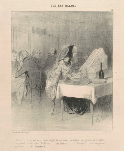 ¡Vamos! ... Aún no se ha dado cuenta de mi novela ... de Honoré Daumier