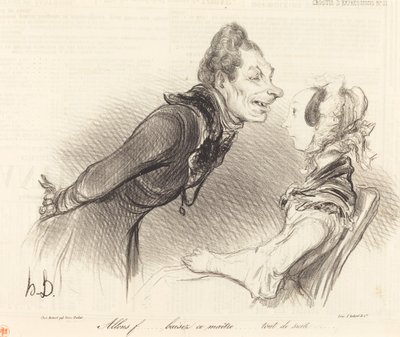 Allons... baisez ce maître... tout de suite... de Honoré Daumier