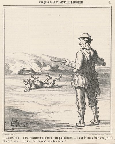Vamos bien ... es otra vez mi perro ... de Honoré Daumier