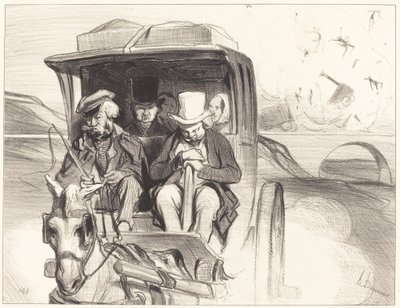 Vamos entonces... qué diablo cochero... de Honoré Daumier