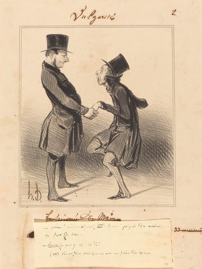 ¡Vamos! mi joven amigo, un buen apretón... de Honoré Daumier