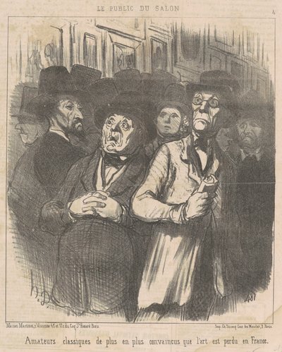 Aficionados Clásicos ... Convencidos ... de Honoré Daumier