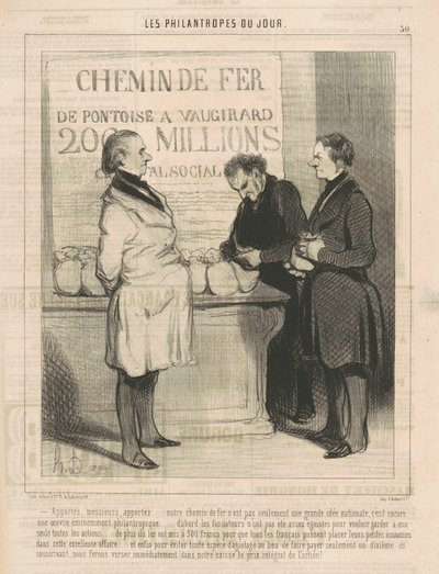 Traigan, señores, traigan... de Honoré Daumier