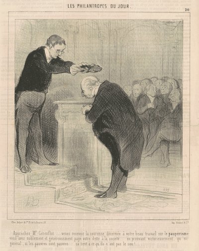 Acérquese Sr. Gerenflot ... venga a recibir ... de Honoré Daumier