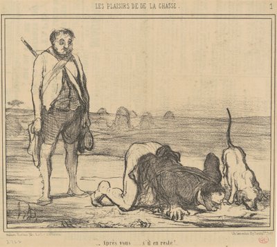 Después de usted ... ¡si queda algo! ... de Honoré Daumier
