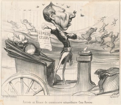 Llegada en Alsacia del comisario de Honoré Daumier