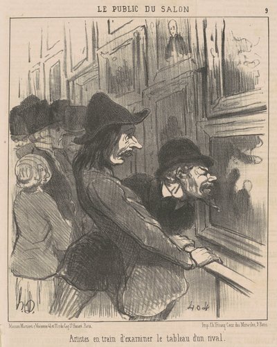 Artistas examinando... de Honoré Daumier