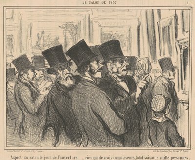 Aspecto del Salón el Día de la Inauguración de Honoré Daumier