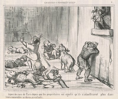 Aspect des rues de Paris depuis ... de Honoré Daumier
