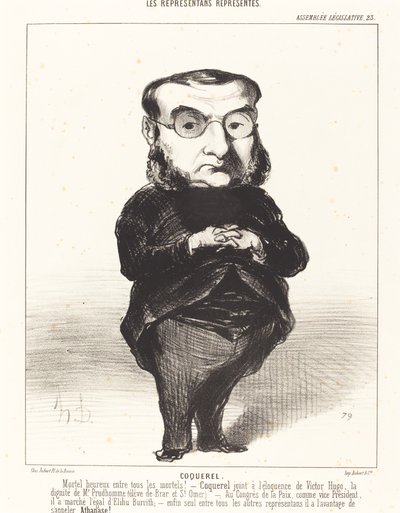 Ath. L. Charles Coquerel de Honoré Daumier