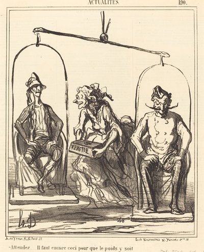 Espere... aún falta esto... de Honoré Daumier