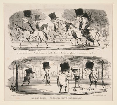 En el Bois de Boulogne de Honoré Daumier