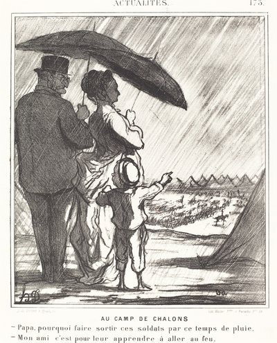 En el campamento de Châlons de Honoré Daumier