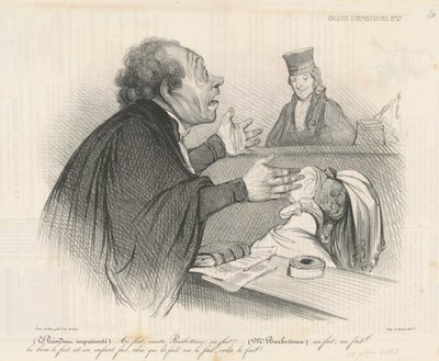 Au fait, maitre Barbotteau de Honoré Daumier