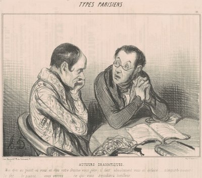Auteurs dramatiques de Honoré Daumier
