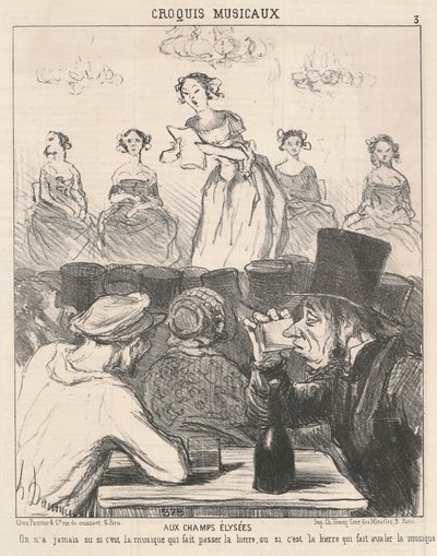 En los Campos Elíseos de Honoré Daumier