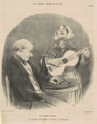 En los Campos Elíseos de Honoré Daumier