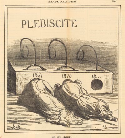Aviso a los aficionados de Honoré Daumier