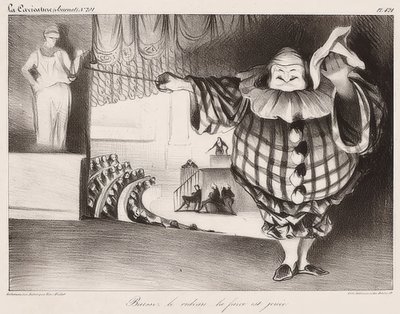 Bajad el telón, la farsa ha terminado (de: La Caricature no. 201, 11.09.1834). 1834 de Honoré Daumier