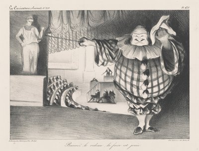 Baja el telón, la farsa ha terminado de Honoré Daumier