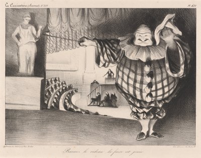 Bajad el telón, la farsa ha terminado de Honoré Daumier