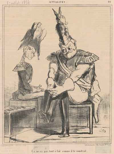 Ca ne va pas ... comme il le voudrait de Honoré Daumier