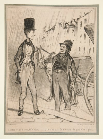 Cabriolet la M de Honoré Daumier
