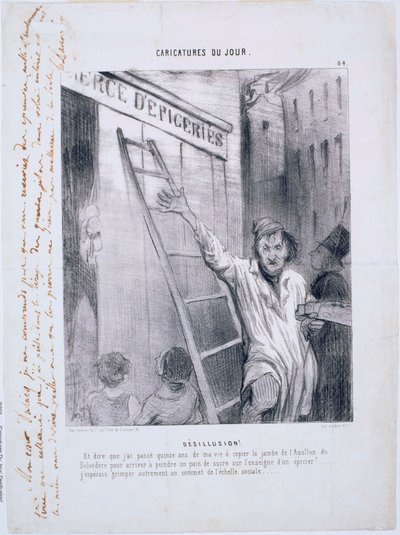 Caricaturas del Día- ¡Desilusión! de Honoré Daumier